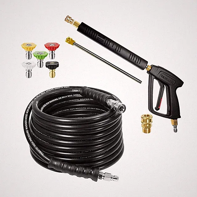 YAMATIC Pressure Washer Gun and Hose Kit, with 3/8" Swivel Quick Connector &...