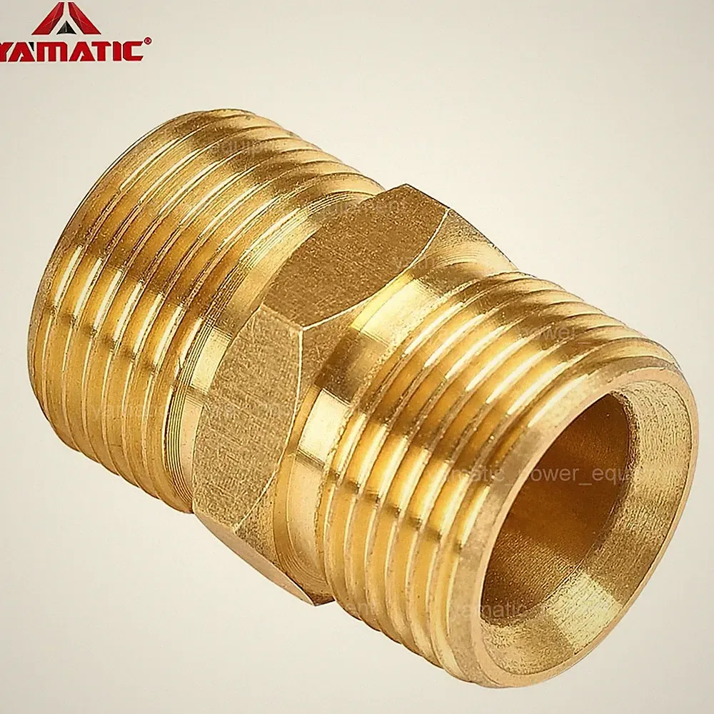 YAMATIC Pressure Washer Hose Extension Adapter Fitting , M22-14mm Male Coupler