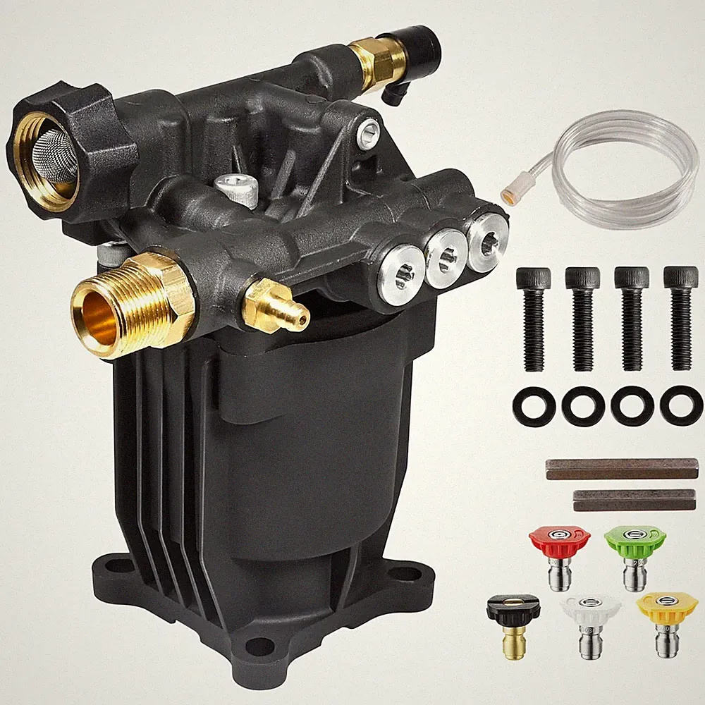 YAMATIC Pressure Washer Pump 3/4" Shaft Horizontal Power Washer Pump Max 3200...