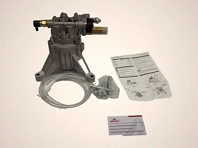 Yamatic Pressure Washer Pump Axial Aluminum Alloy Double Bearing M22 3/4" Hose K