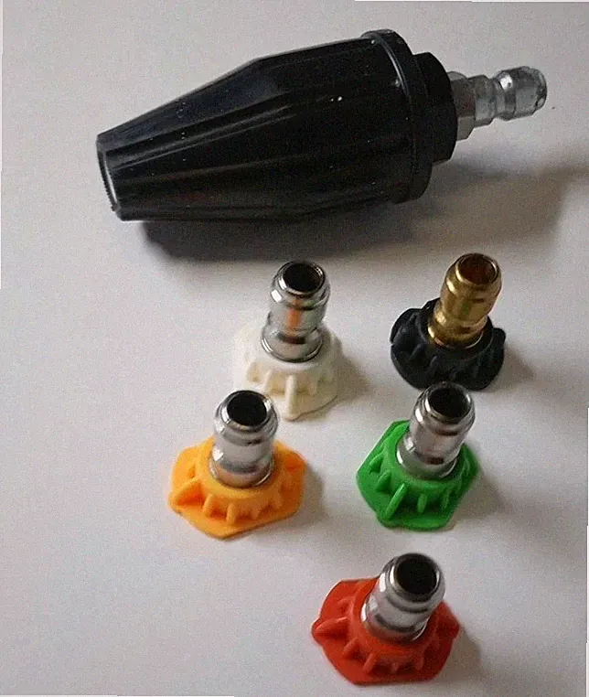 YAMATIC Pressure Washer Tips w 5 Spray Nozzles 3000 PSI 4.0GPM 1/4 Quick Connect