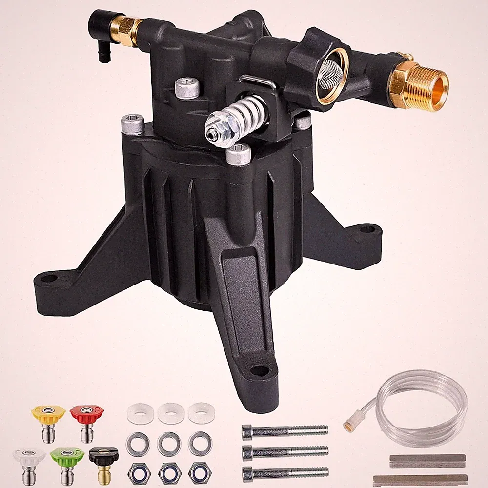 YAMATIC Vertical Pressure Washer Pump Max 3400 PSI 2.5 GPM, 7/8" Shaft