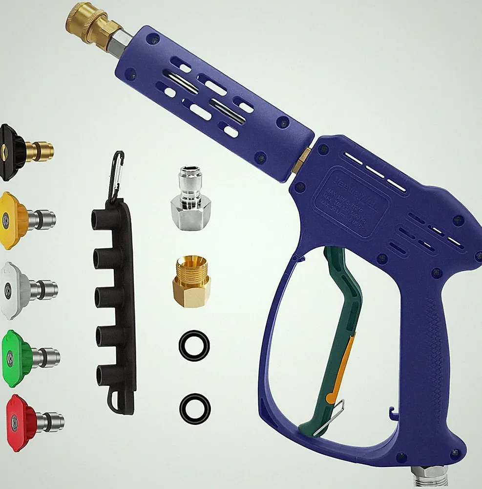 YeewayVeh High Pressure Washer Gun with 3/8" Quick Connect and M22 14mm / 15m...