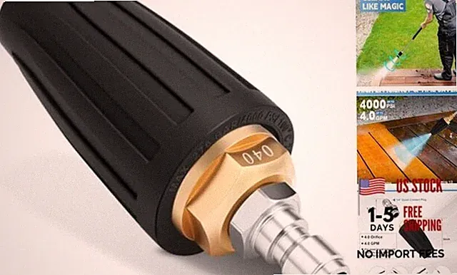 Yupjlia Turbo Nozzle Pressure Washer, Premium 4000 PSI Max Rotating Pressure
