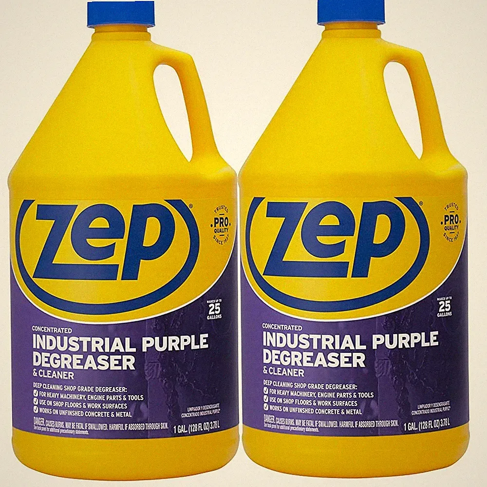 Zep Industrial Purple Cleaner and Degreaser Concentrate - 1 Gallon (Case of 2)