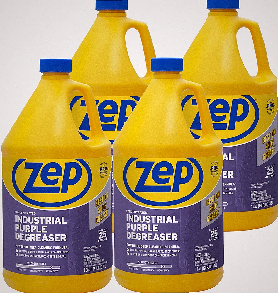 Zep Industrial Purple Cleaner and Degreaser Concentrate - 1 Gallon (Case of 4)