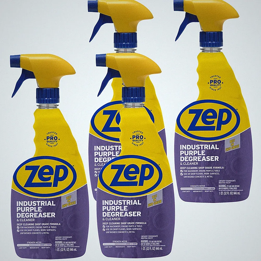 Zep Industrial Purple Cleaner and Degreaser Concentrate - 32 oz (Case of 4)