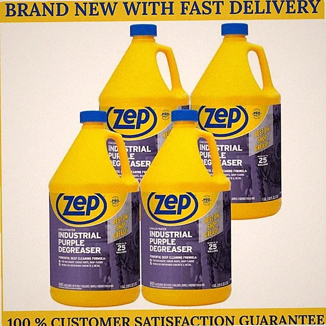 Zep Industrial Purple Degreaser 1 Gal Heavy Duty Concentrate Cleaner Pack 1 2 4