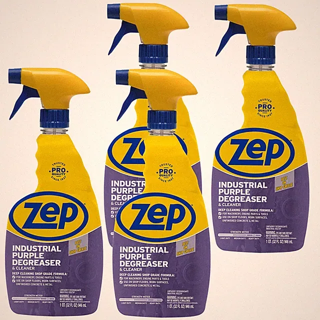 Zep Industrial Purple Degreaser 32 Fl Oz Pack of 4 Heavy Duty Cleaning Solution